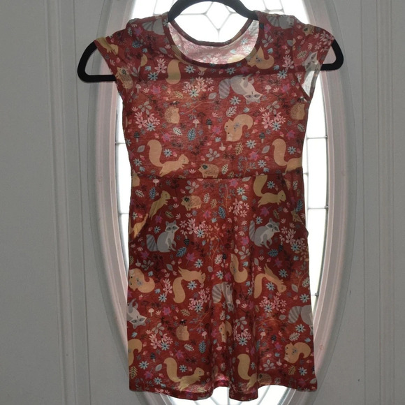 WONDER NATION Forest Friends Skater Dress Size 6/6X - Picture 2 of 5